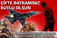 ÇİFTE BAYRAMINIZ KUTLU OLSUN