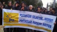 PTT ÇALIŞANLARI İŞ BIRAKTI