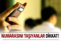 NUMARASINI TAŞIYANLAR DİKKAT