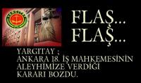  OLUMSUZ KARARI YARGITAY BOZDU