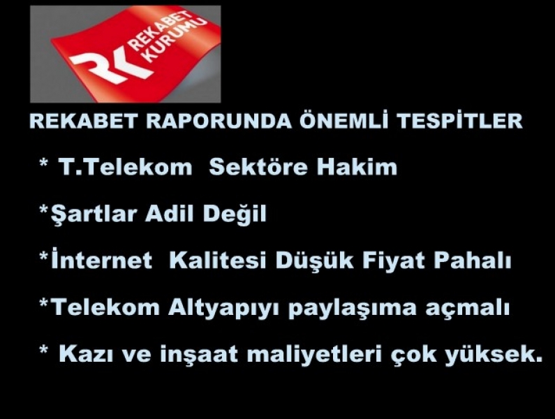 REKABET KURULU: �NTERNETTE  REKABET YOK